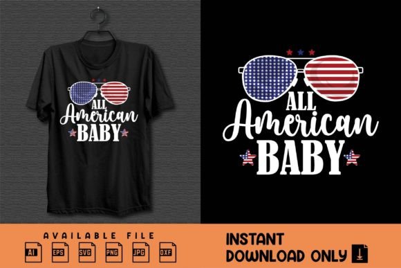 All American Baby: A 4th of July Design Asset