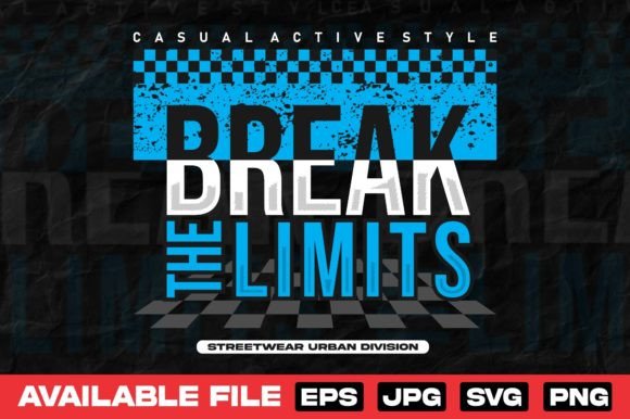 Break the Limits Urban T Shirt Design