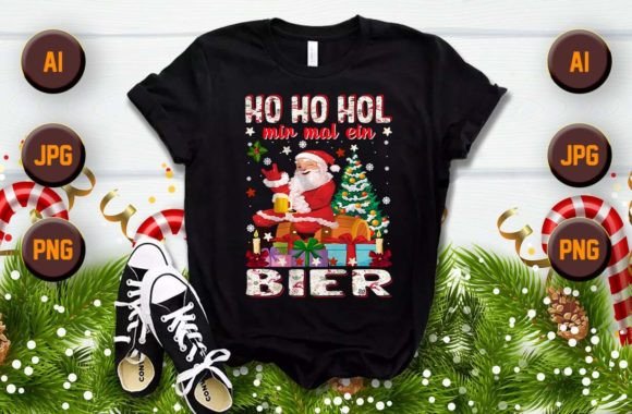 Christmas Custom Trendy T-Shirt Design: Festive Creative Assets