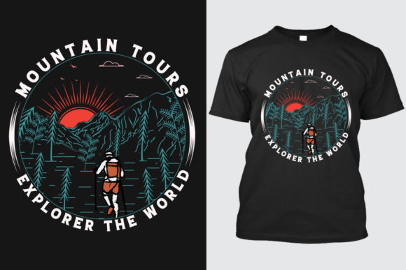 Elevate Your Brand with a Dynamic Hiking T-Shirt Design