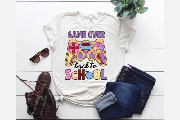 Game Over Back to School PNG Design