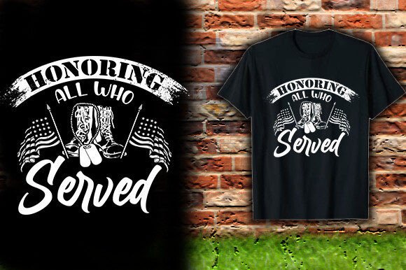 Honoring All Who Served: A T-Shirt Design for Purposeful Merch
