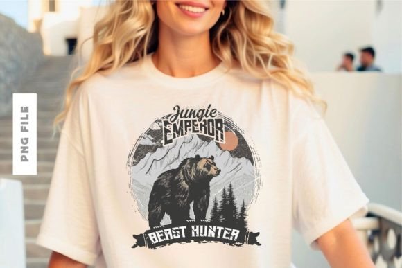 Jungle Emperor T-shirt Design: A Creative Asset for Modern Brands