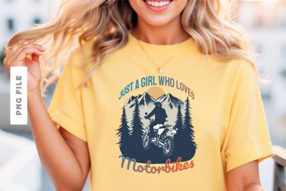 Just a Girl Who Loves Motorbikes Design