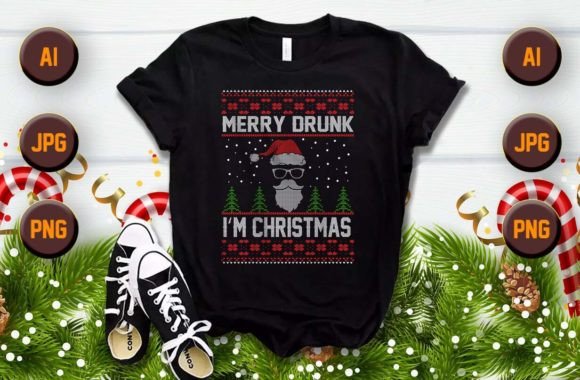 Merry Christmas Custom T-Shirt Design: Festive Visual Solutions