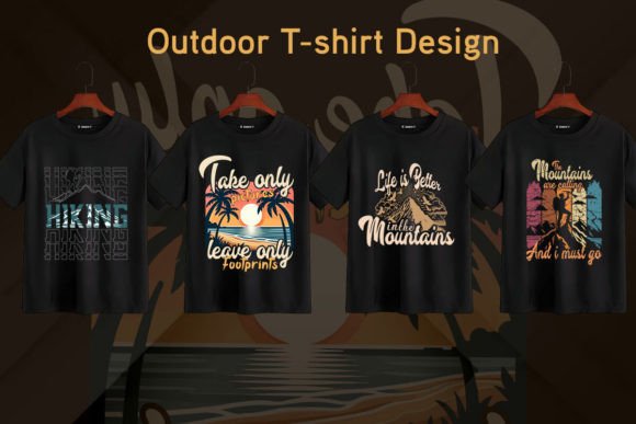 Outdoor T-Shirt Design Bundle: Instant Summer Style