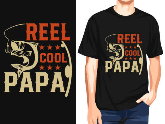 Reel Cool Papa Vector T-Shirt Design: A Professional Creative Asset