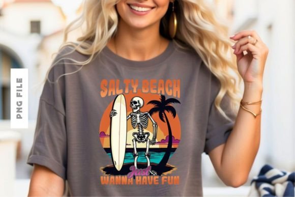 Salty Beach Just Wanna Have Fun Design: A Vibrant Creative Asset