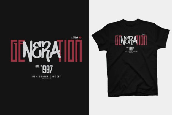T SHIRT DESIGN - LEADER GENERATION: Creative Apparel Assets