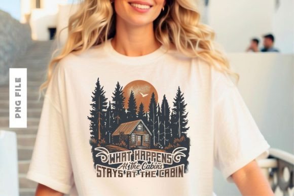 Unlocking Creative Potential with What Happens at the Cabins Tshirt Design