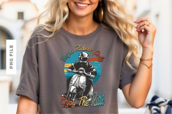 Vespa Riders Only: A Premium Design Asset for Creators